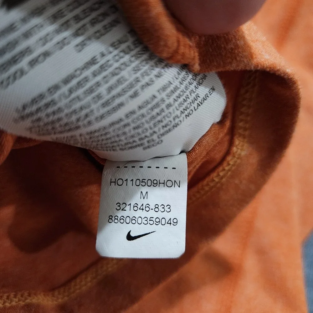 Nike Dry Fit Element Womens 1/4 Zip Shirt Orange Size Med